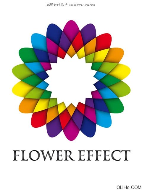 Illustrator制作的彩色花瓣<a href=/photoshop/ target=_blank class=infotextkey>教程</a>,PS教程,