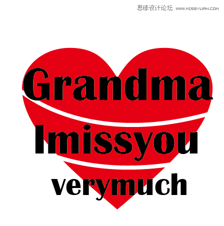 Illustrator制作曲扭效果的心形英文字体,PS教程,