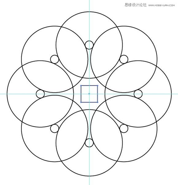 Illustrator绘制漂亮的叠加圆环效果图,PS教程,
