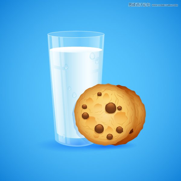 <a href=/design/illustrator/ target=_blank class=infotextkey>Illustrator</a>绘制逼真的牛奶和燕麦饼干,PS<a href=/photoshop/ target=_blank class=infotextkey>教程</a>,