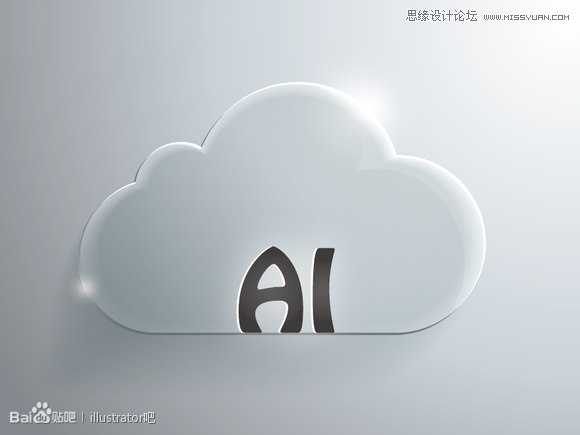 <a href=/design/illustrator/ target=_blank class=infotextkey>Illustrator</a>绘制立体效果的白云云彩,PS教程,