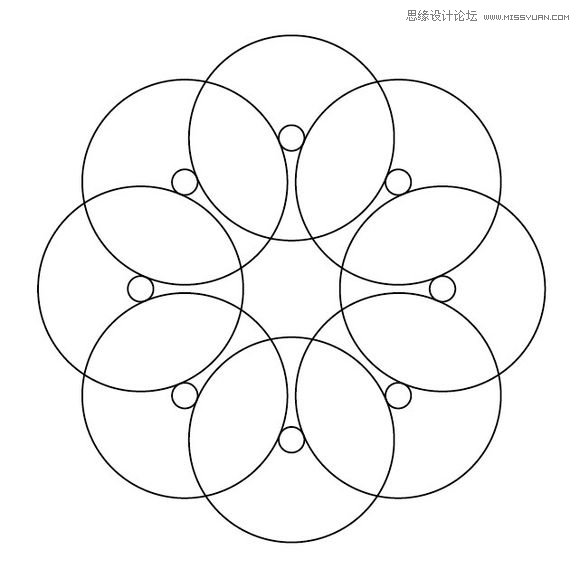 Illustrator绘制漂亮的叠加圆环效果图,PS教程,