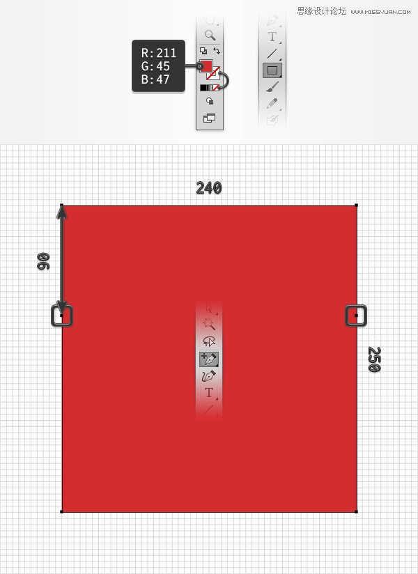 Illustrator绘制立体风格的红色信封图标,PS教程,