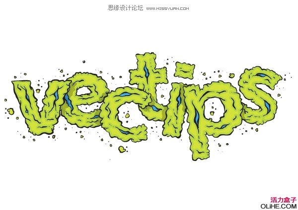 Illustrator制作抖动效果的<a href=/font/ target=_blank class=infotextkey>字体</a>教程,PS教程,