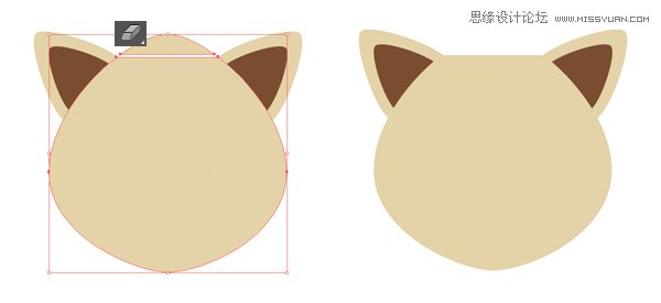 Illustrator制作扁平化动物卡通头像教程,PS教程,