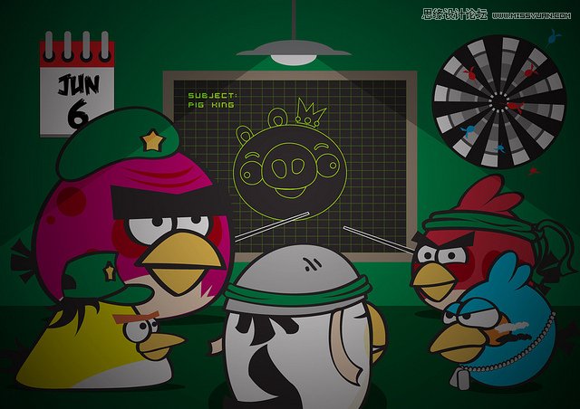 <a href=/design/illustrator/ target=_blank class=infotextkey>Illustrator</a>绘制疯狂的小鸟恶搞场景,PS<a href=/photoshop/ target=_blank class=infotextkey>教程</a>,