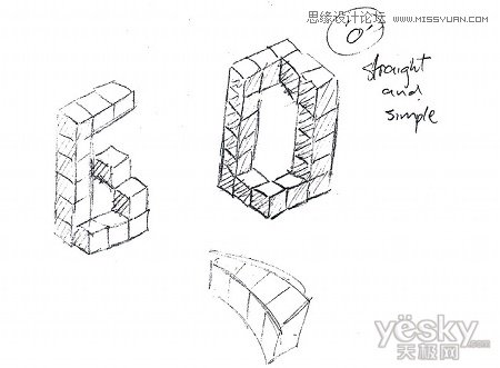 Illustrator绘制矢量三维字体组合特效,PS教程,