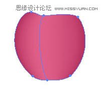 Illustrator使用渐变网格绘制逼真的红苹果,PS教程,
