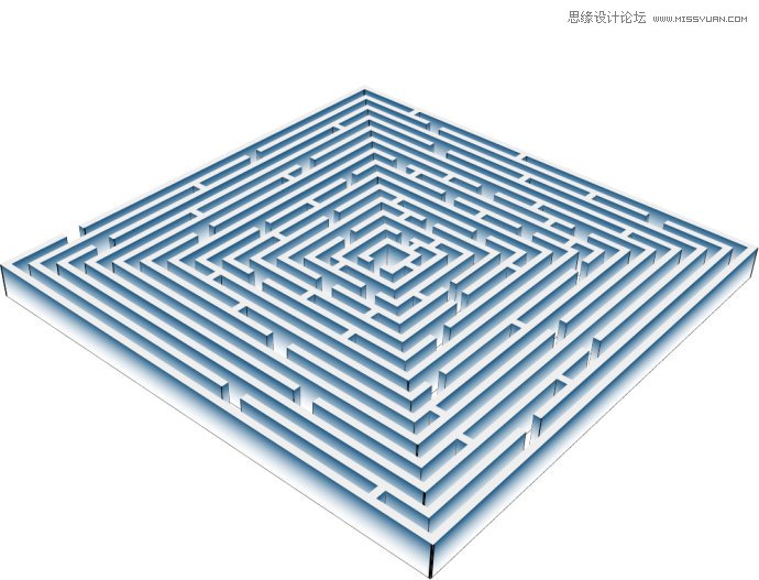 <a href=http://www.06ps.com/photoshop/ target=_blank class=infotextkey>photoshop</a>制作立体效果的正方形迷宫,PS教程,
