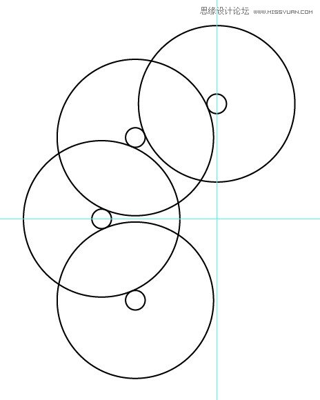 Illustrator绘制漂亮的叠加圆环效果图,PS教程,
