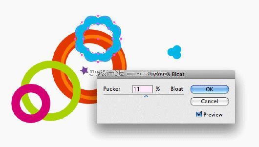 Illustrator中收缩和膨胀效果的应用技巧,PS教程,
