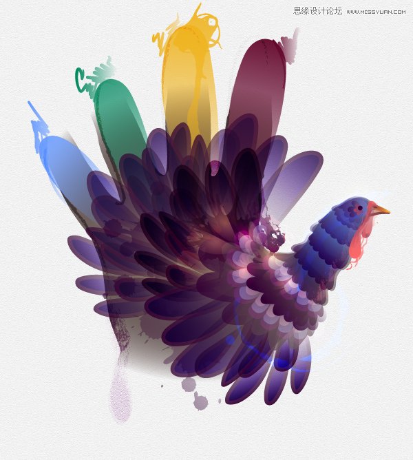 <a href=/design/illustrator/ target=_blank class=infotextkey>Illustrator</a>绘制时尚多彩的圣诞节火鸡,PS教程,