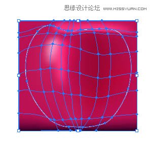 Illustrator使用渐变网格绘制逼真的红苹果,PS教程,