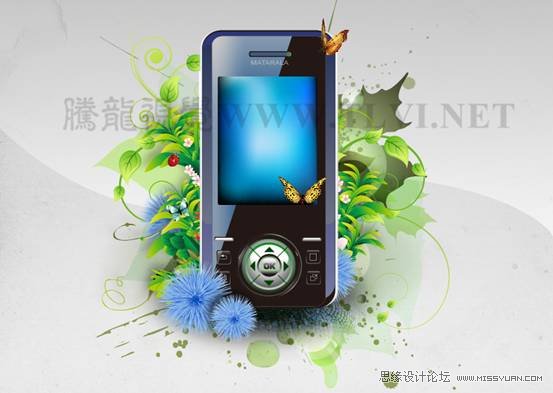 Illustrator CS5教程:巧用渐变填充<a href=/design/ target=_blank class=infotextkey>设计</a>手机广告,PS教程,