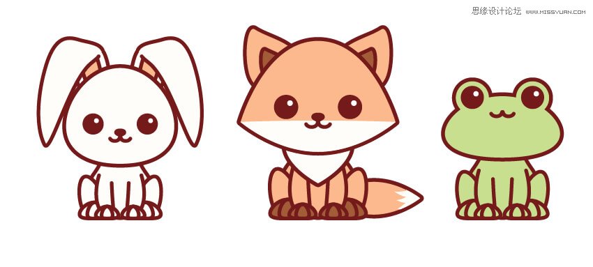 <a href=/design/illustrator/ target=_blank class=infotextkey>Illustrator</a>绘制卡哇伊风格的小动物<a href=/photoshop/tubiao/ target=_blank class=infotextkey>图标</a>,PS教程,