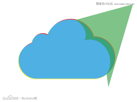 Illustrator绘制立体效果的白云云彩,PS教程,