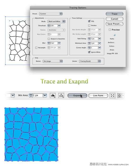 Illustrator创建水波纹纹理教程,PS教程,