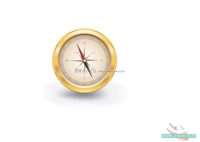 <a href=/design/illustrator/ target=_blank class=infotextkey>Illustrator</a>简单绘制金色指南针,PS<a href=/photoshop/ target=_blank class=infotextkey>教程</a>,