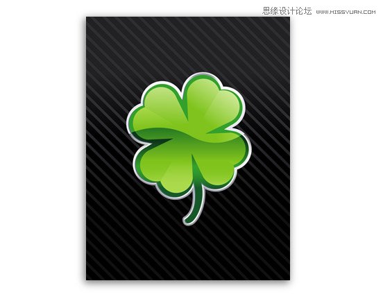 <a href=/design/illustrator/ target=_blank class=infotextkey>Illustrator</a>制作水晶质感的四叶草教程,PS教程,