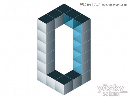Illustrator绘制矢量三维字体组合特效,PS教程,
