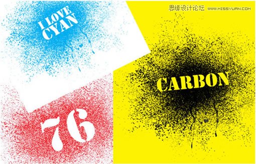 <a href=/design/illustrator/ target=_blank class=infotextkey>Illustrator</a>制作彩色打印喷溅效果,PS教程,